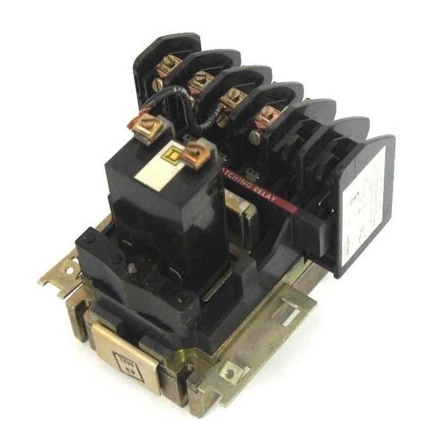 Used SQUARE D 8903LL040V02 CONTACTOR 4-POLE, 120V COIL, 8903LLO40V02