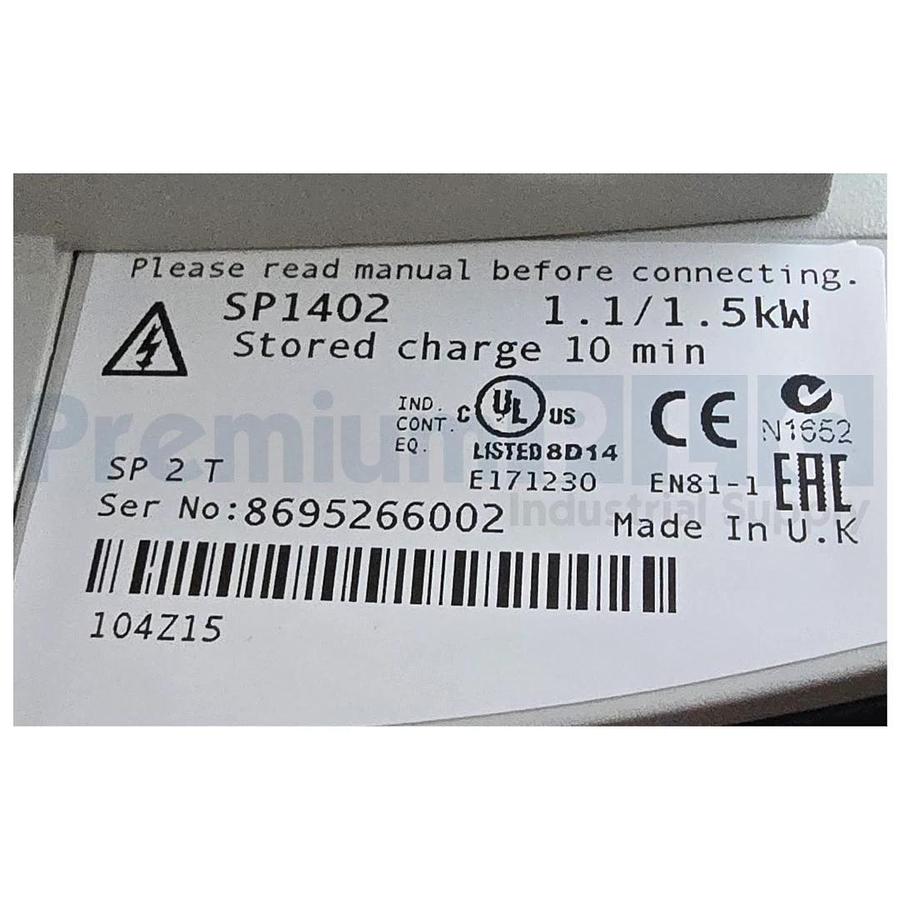 NEW EMERSON LEROY SOMER NIDEC SP1402 / SP2T UNIDRIVE SP AC DRIVE 1.1/1.5kW NSMP