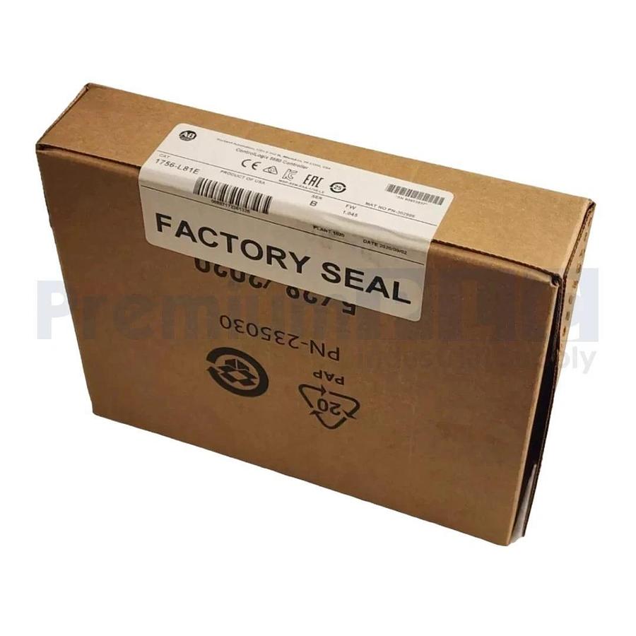 Sealed Pre-Owned Allen Bradley 1756-L81E /B ControlLogix 5580 Controller FW1.045