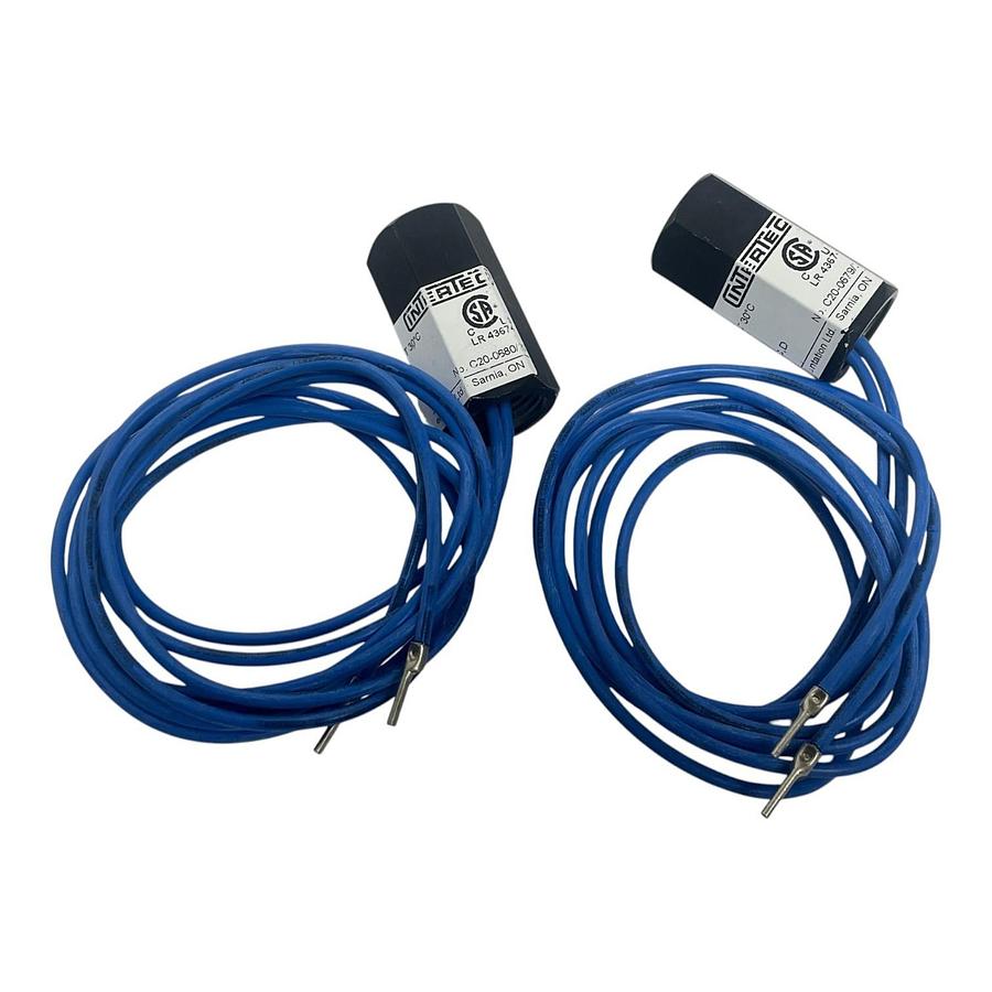 Lot of 2 Intertec TS-30A Thermostat 1/2" FNPT Explosion Proof Temperature Switch