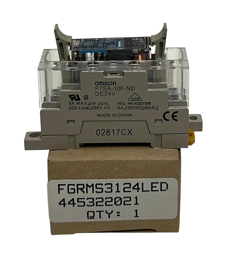 Used OMRON FGRMS31-24-LED / 445322021 / FGRMS31 RELAY ASSEMBLY 24VDC NSMP