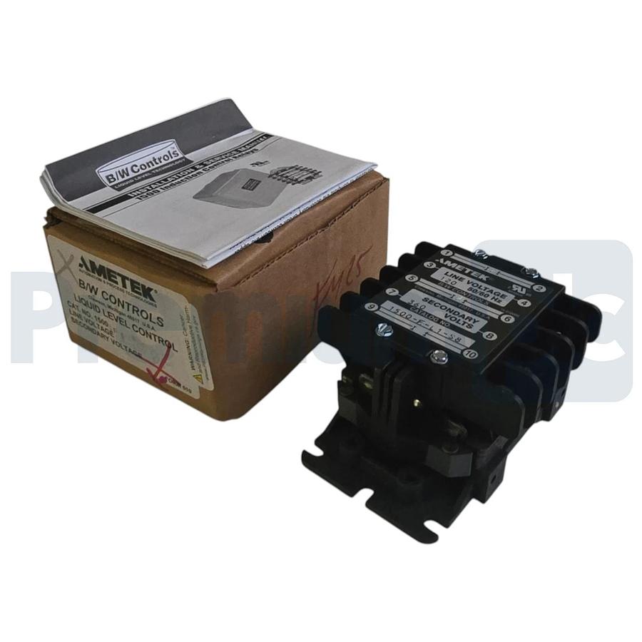 AMETEK B/W Controls 1500-F-L1-S8-OC-X Liquid Level Control Relay 120/360V 1F1D0A