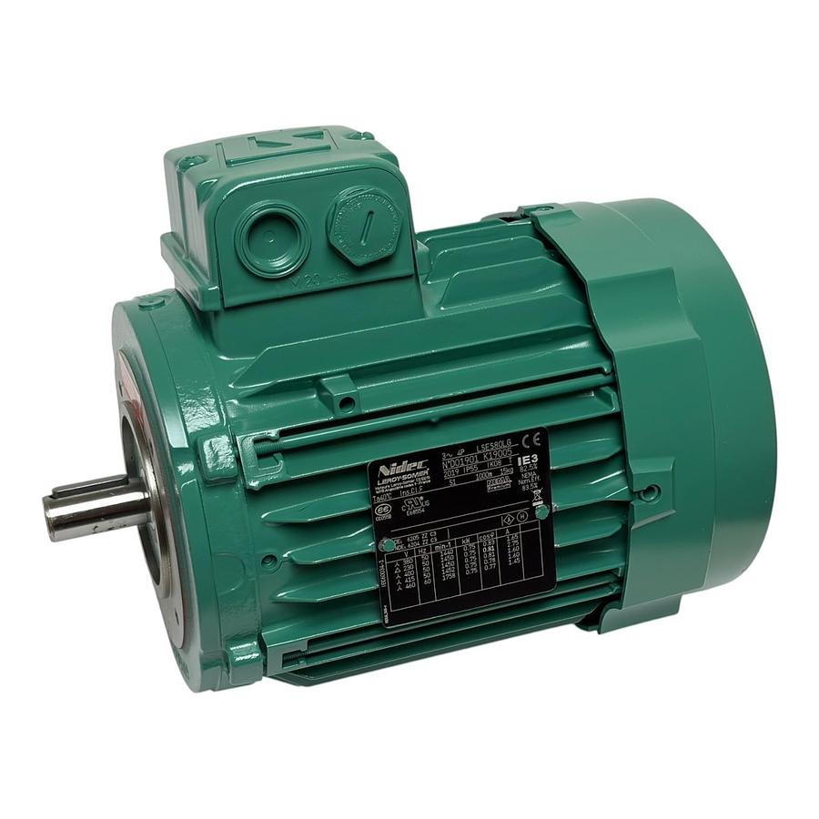 Used Nidec Leroy-Somer LSES80LG 3-Phase AC Electric Motor 0.75kW 1HP New In Box