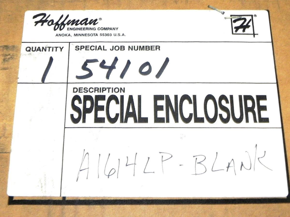 Used NIB HOFFMAN A1614LP, J BOX type 12 LIFT OFF COVER 16"X14"X.5"