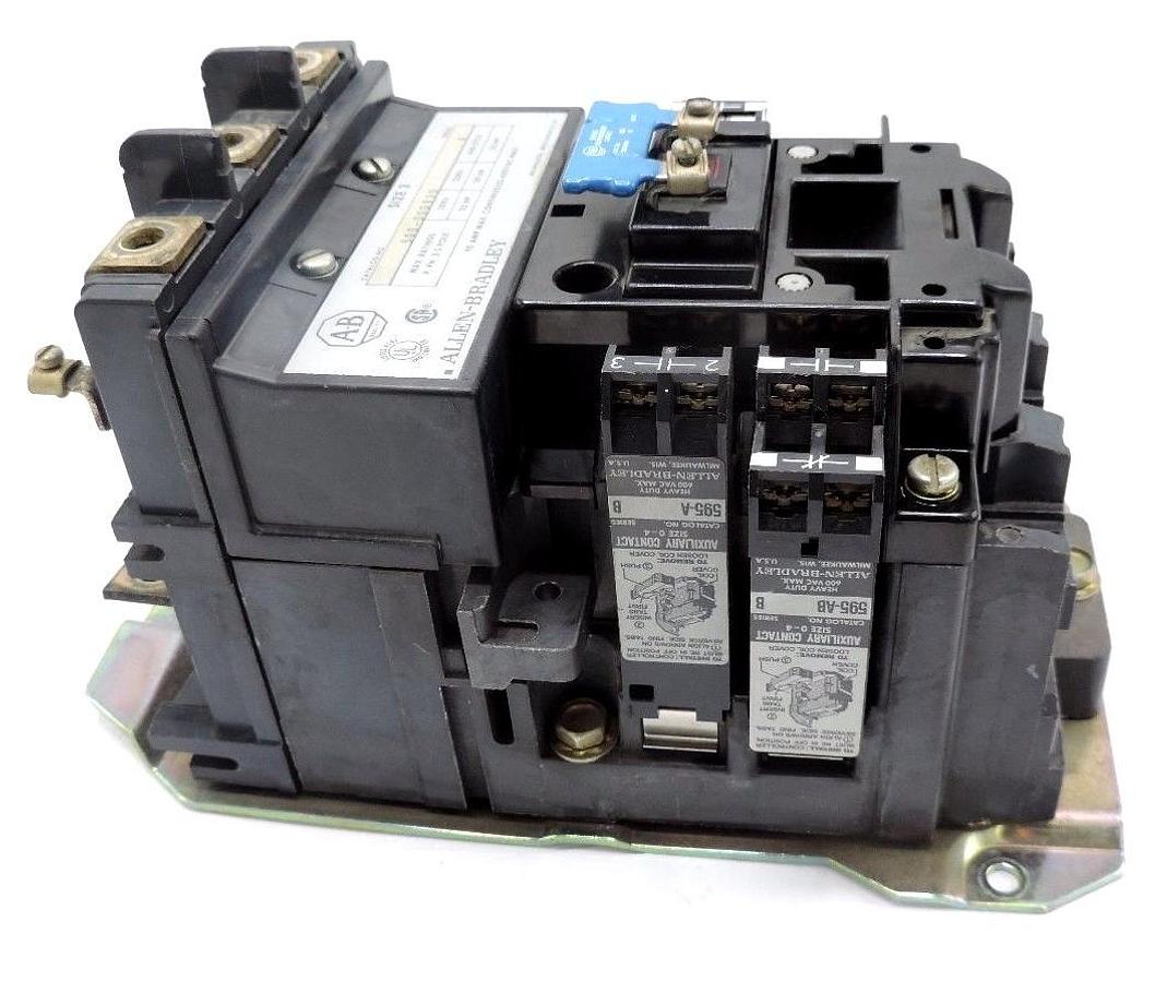 Used ALLEN BRADLEY 500-DOD930 SER. A SIZE 3 STARTER 90A 600V W/ CD236 COIL
