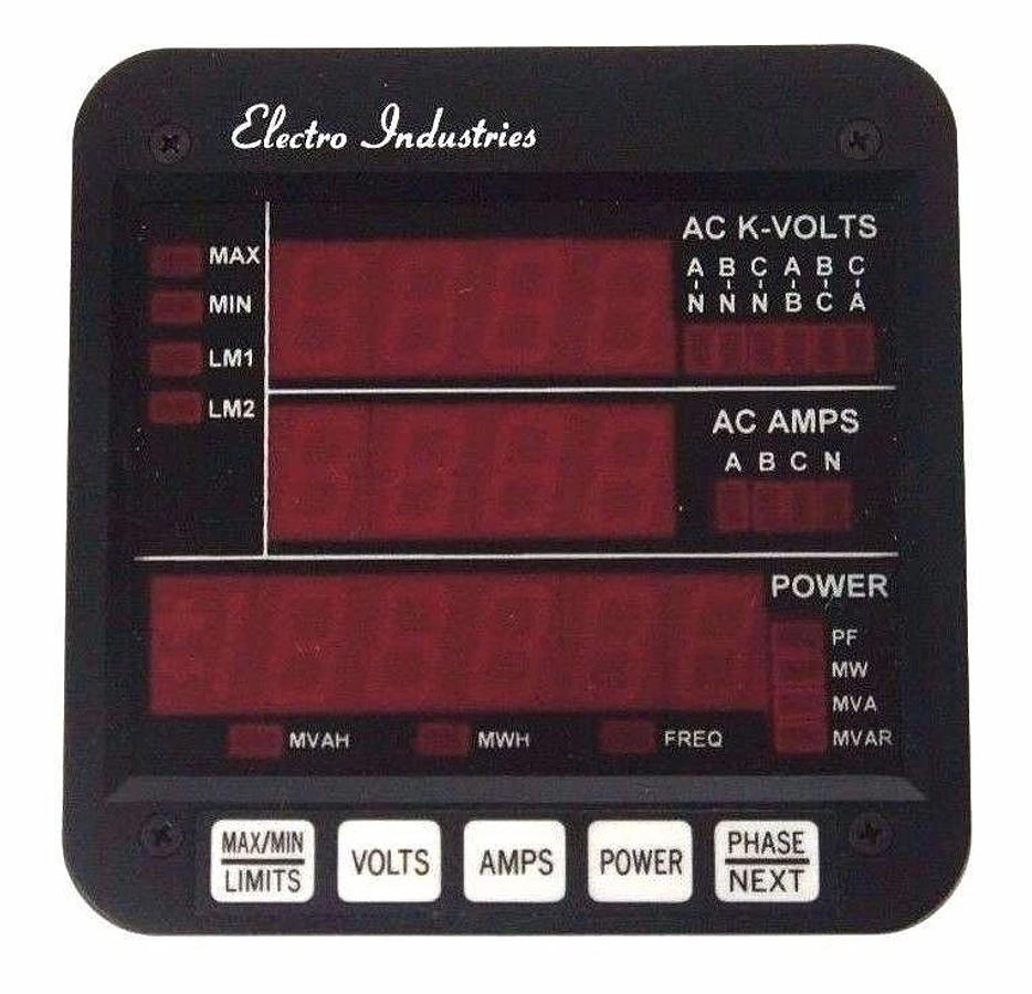 NEW ELECTRO INDUSTRIES DMMS300 POWER METER W/ DSP2-D 24VDC, 10VA, 47-75HZ