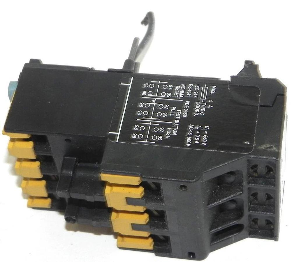 Used ALLEN BRADLEY 193-BSB12B OVERLOAD RELAY 193BSB12B, 0.8-1.2A, 193-BSB-12