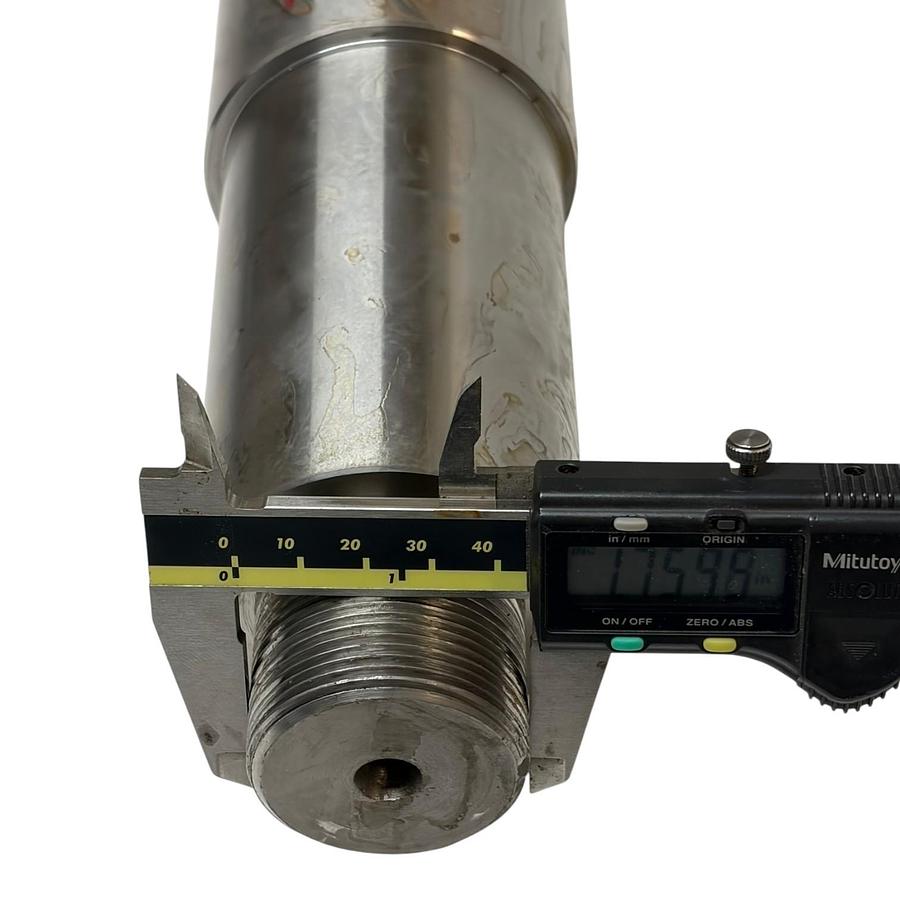 Used 410 SS Industrial Pump Shaft 1056232 Machined Drive Shaft 31.5" Length 3.36" Max
