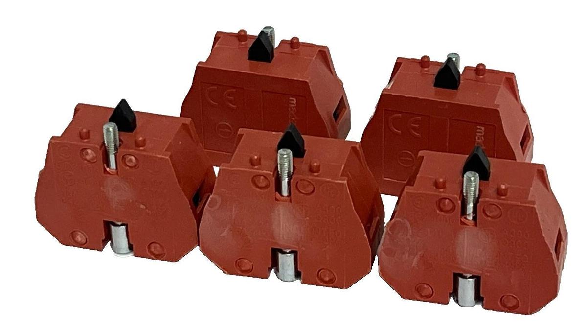 LOT OF 5 GE General Electric ECX1030 Contact Block 1 N.C. Normally Closed 22mm