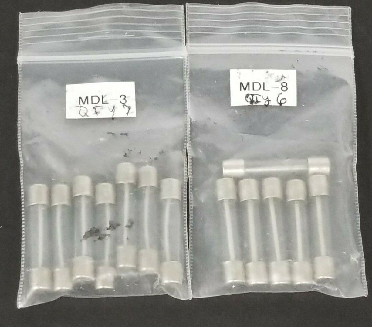 Used LOT OF 6 NEW COOPER BUSSMANN MDL-8 & (7) MDL-3 FUSES
