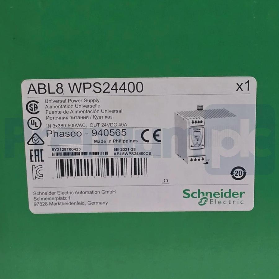 Used Schneider Electric ABL8WPS24400 Phaseo Universal Power Supply 3Ph 24V 960W NSMP