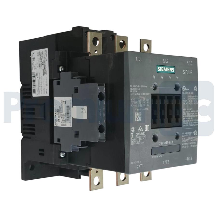 Siemens 3RT1056-6AF36 SIRIUS Contactor 3-Pole 90kW 185A 110-127V AC/DC Size S6
