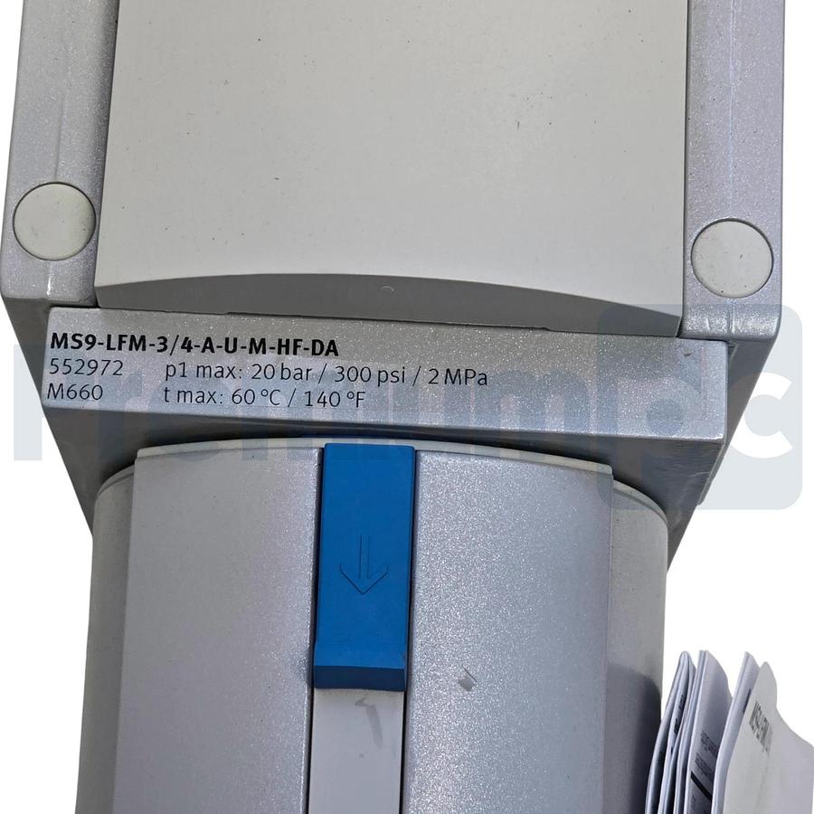 Festo MS9-LFM-3/4-AUM-HF-DA | 552972 MS Micro Filter 0.01μm G3/4 0-20 bar NSNP