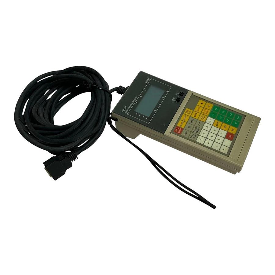 Used Omron CVM1-PRO01 Programming Console Unit w/ CV500-CN624 Programming Cable