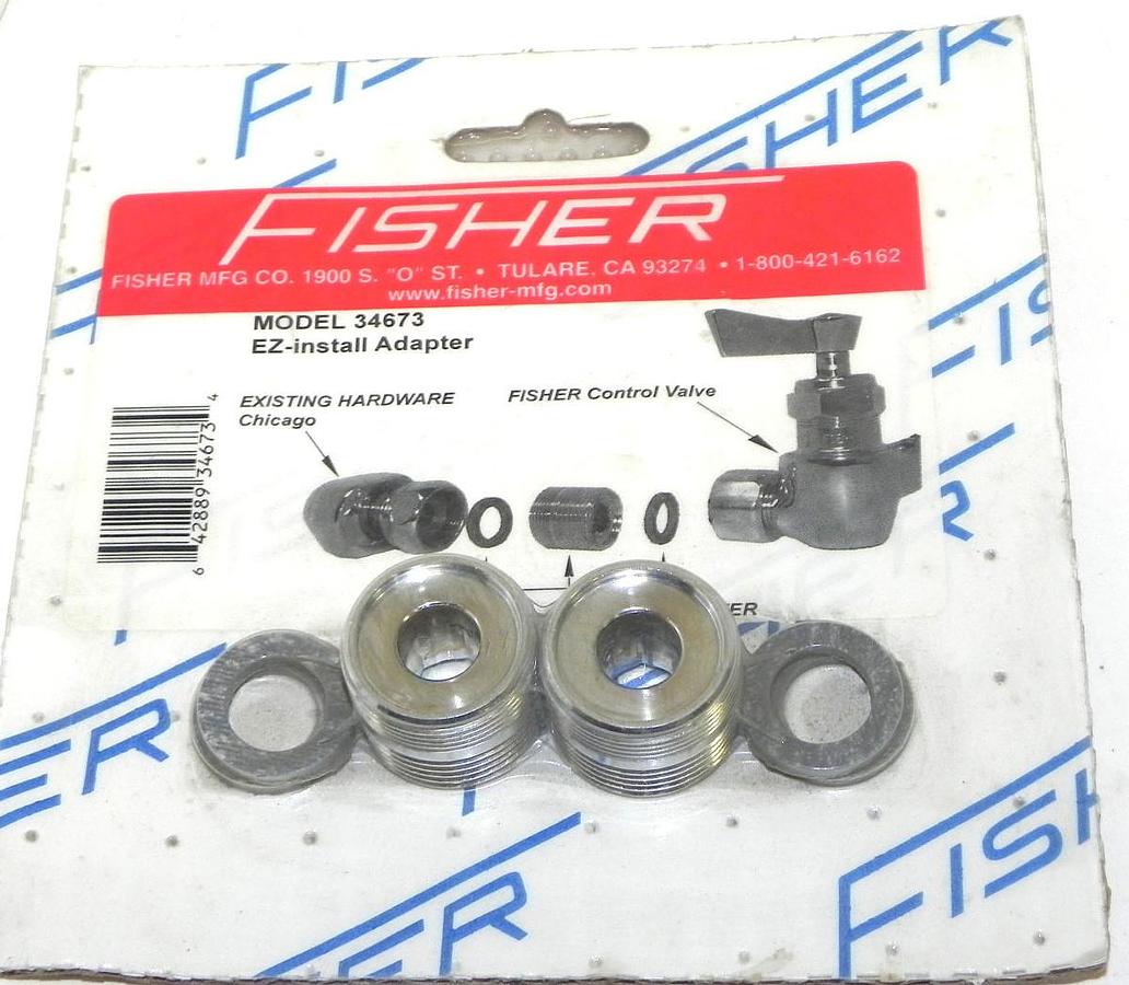 Used NEW FISHER 34673 EZ-INSTALL ADAPTER