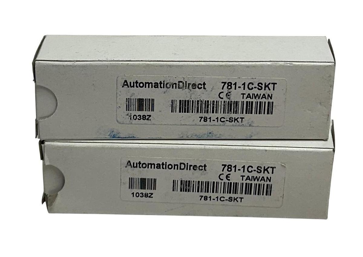 2 AutomationDirect 781-1C-SKT / 7811CSKT RELAY SOCKETS FOR 781 CUBE RELAYS NSMP