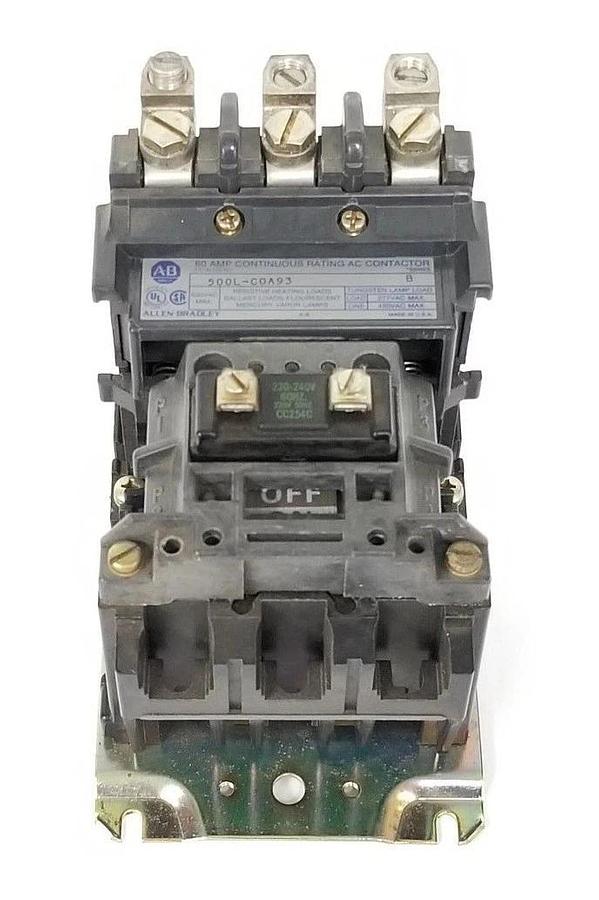 Used ALLEN BRADLEY 500L-COA93 LIGHTING CONTACTOR CC254C 230-240V, 60HZ