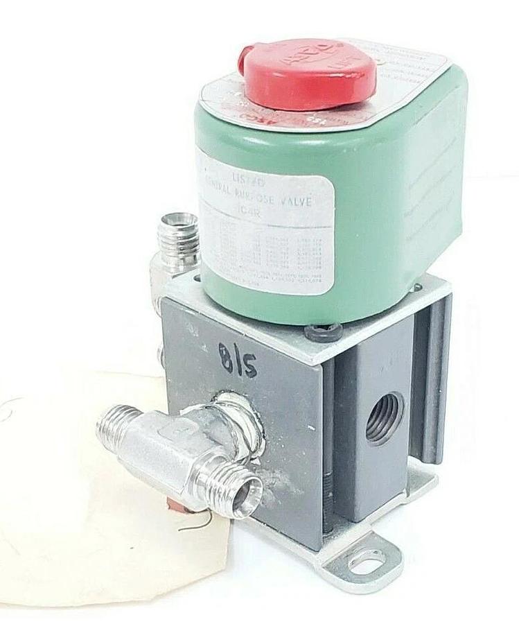 Refurbished REBUILT ASCO 8340A 3 SOLENOID VALVE PIPE: 1/4'' VOLTS/HZ 110/50 120/60 8340A3