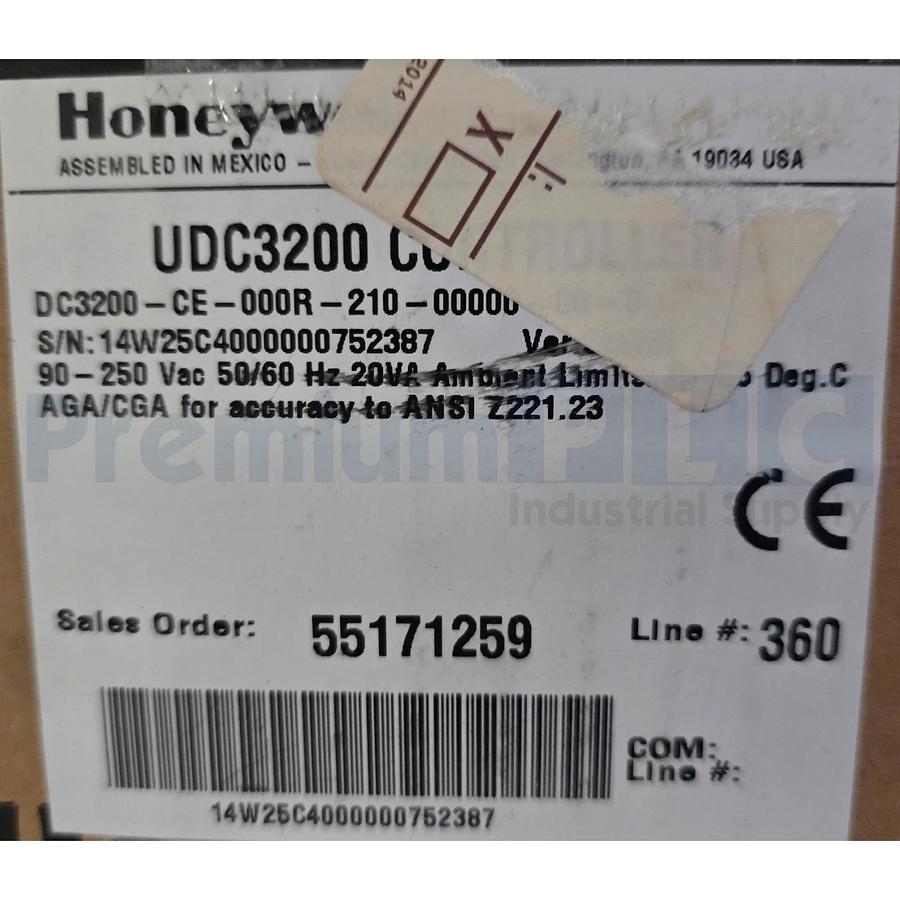 Honeywell UDC3200 Universal Digital Controller DC3200-CE-000R-210-00000-00-0 NEW