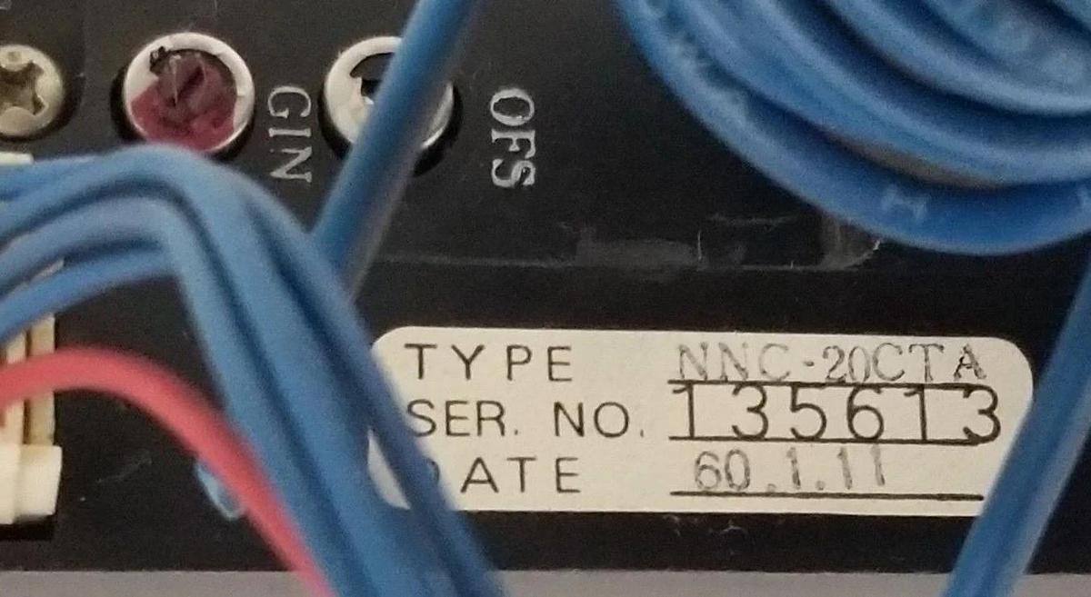 Used NANA ELECTRONICS NNC-20CTA, 75A-4V HALL CURRENT TRANSFORMER