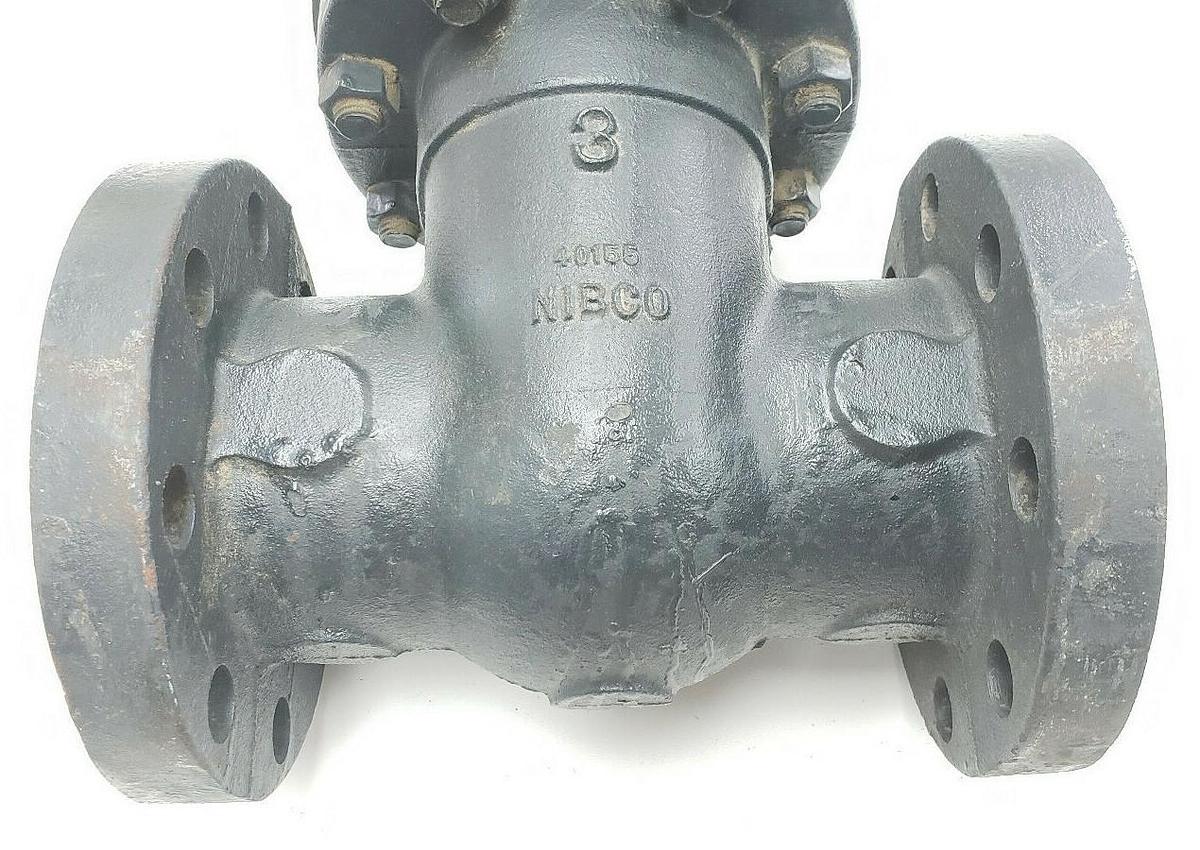 Used NIBCO F-667-0 IBBM 3" GATE VALVE 250 SWP 500 WOG 40155 F6670