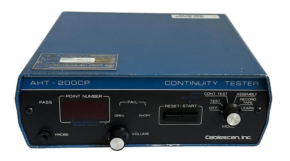 Used Cablescan Inc AHT-200CP / AHT200CP CONTINUITY TESTER 115V 48-62Hz