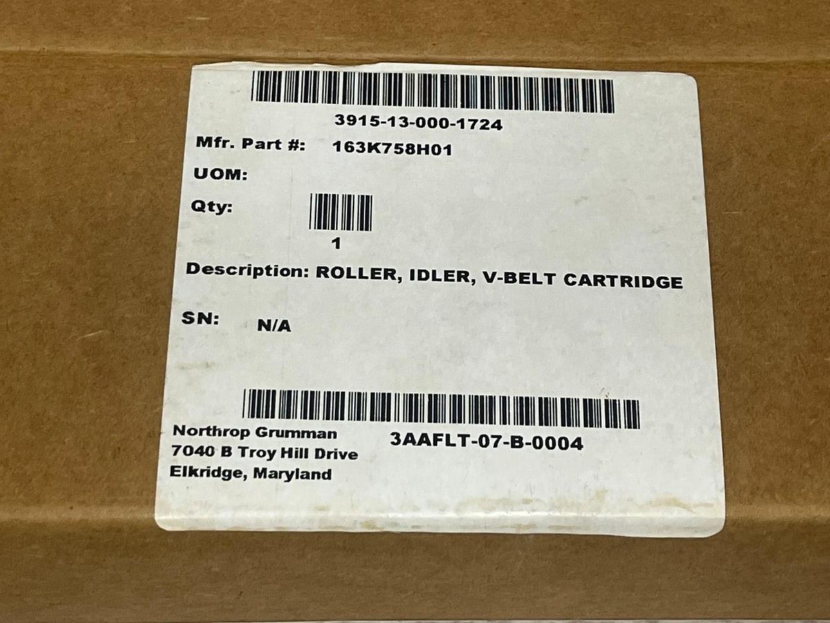 Conveyor V-Belt Cartridge Idler Roller 163K758H01 3915-13-000-1724 NEW SURPLUS