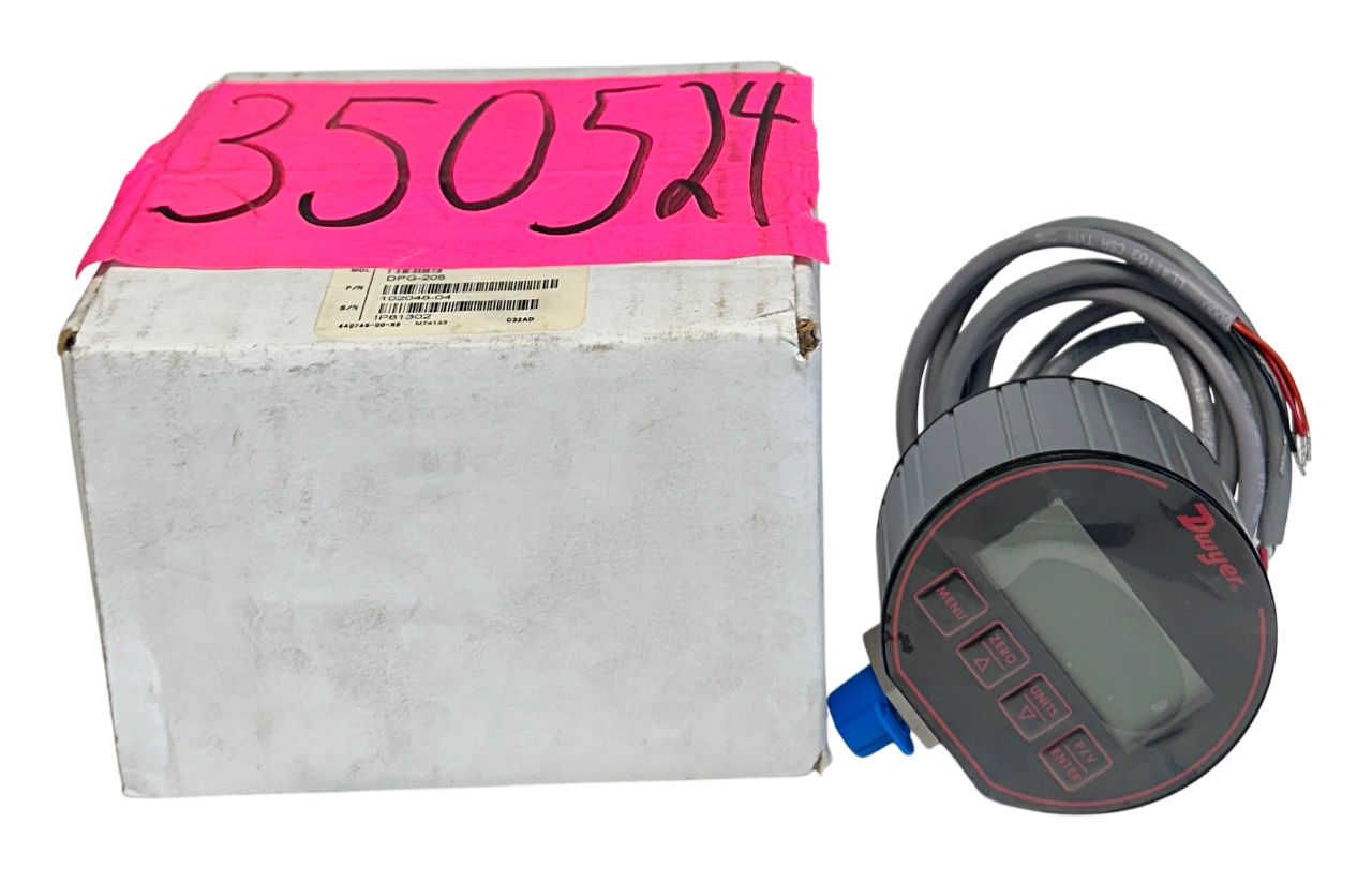 Used DWYER DPG-205 / 102048-04 DIGITAL PRESSURE GAUGE SERIES DPG-200 NSMP