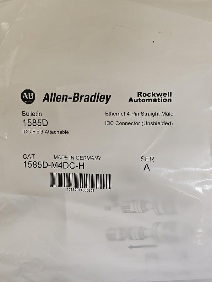LOT OF 25 NEW ALLEN BRADLEY 1585D-M4DC-H IDC FIELD ATTACHABLE CONNECTORS SER. A