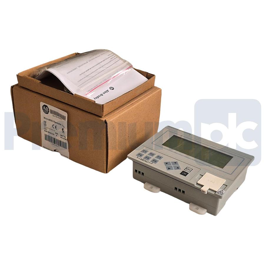 Allen-Bradley 2080-REMLCD /A Micro800 Remote LCD Display Module 12/24VDC NSMP 885630885414