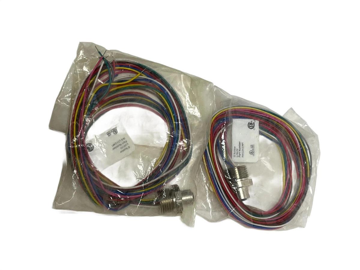 Used Lot of 2 Turck FK 8-1/14.5/NPT M12 Female Receptacle Cable 8-Pin 1M NEW SEALED