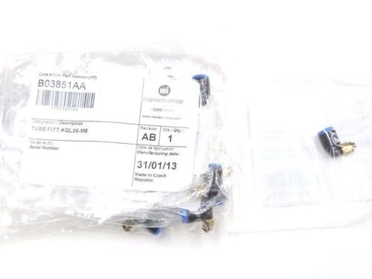 LOT OF 18 NEW MARKEM-IMAJE B03851AA TUBE FITT KQL06-M5 REVISION AB