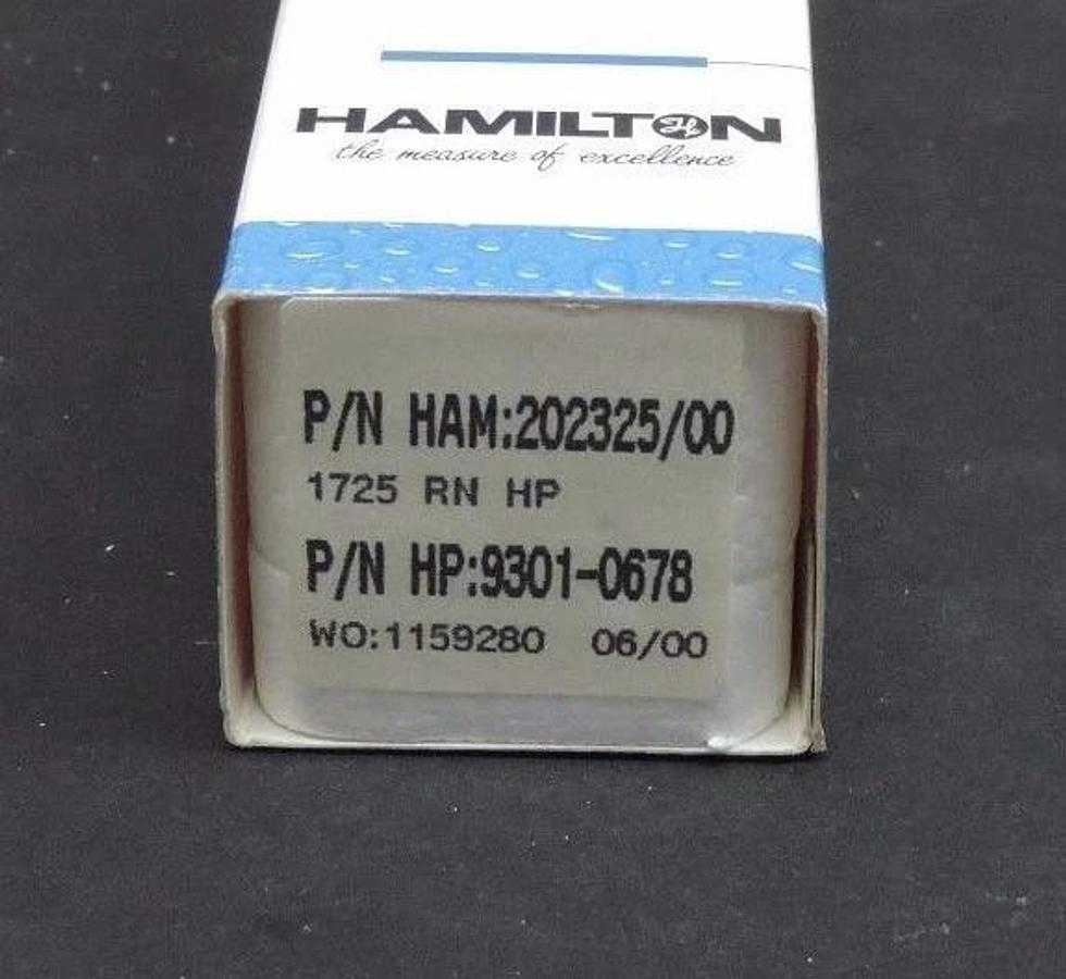 Used NIB HAMILTON AGILENT 9301-0678 SYRINGE 202325 1725 RN HP, 250UL,