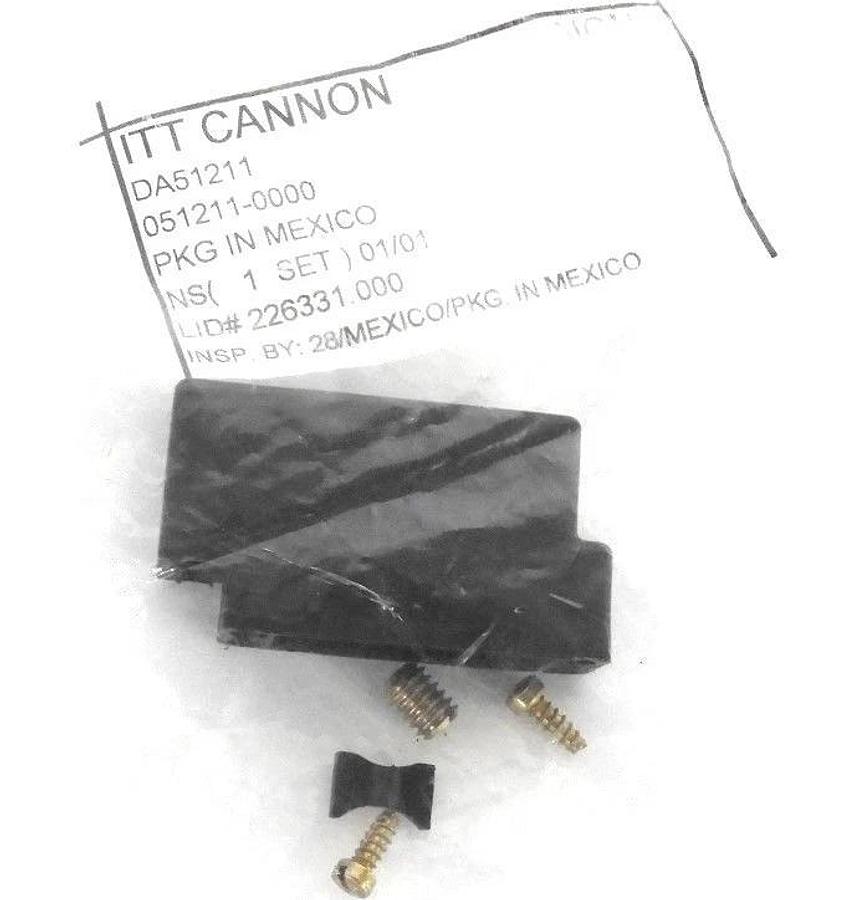 Used LOT OF 16 NEW ITT CANNON 051211-0000 CONNECTORS D-SUB BACKSHELL SIZE DA51211