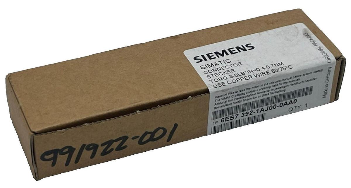 Used Siemens 6ES7392-1AJ00-0AA0 Front Connector 40-Pin for SIMATIC S7-300 Module