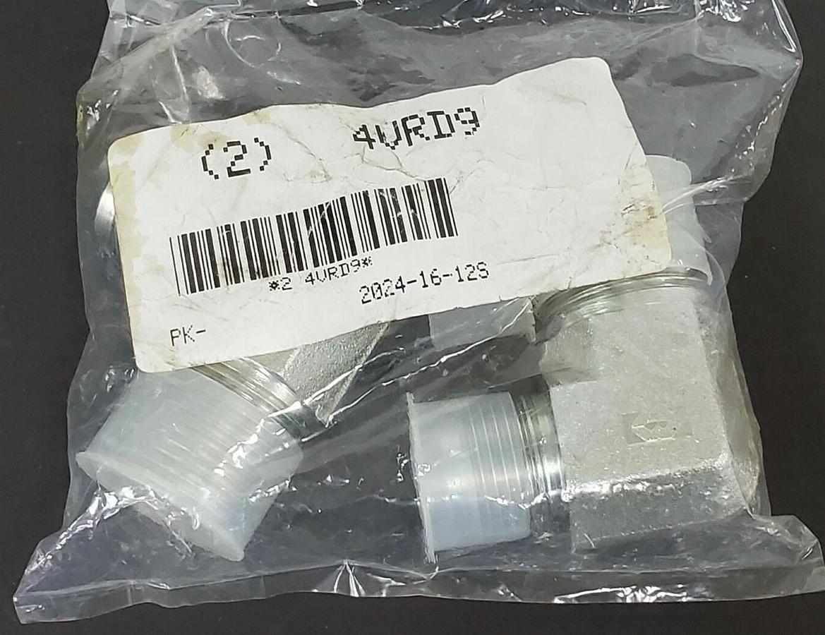 Used LOT OF 2 NEW EATON 2024-16-12S ADAPTERS 4VRD9