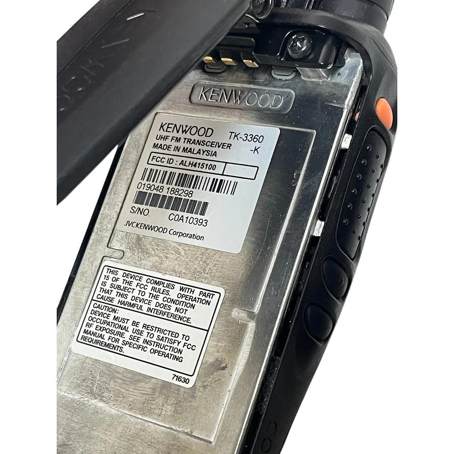 Used Kenwood TK-3360-K Radio KSC-25LS Charger KMC-45D Mic Midport MKNB26 Set 3