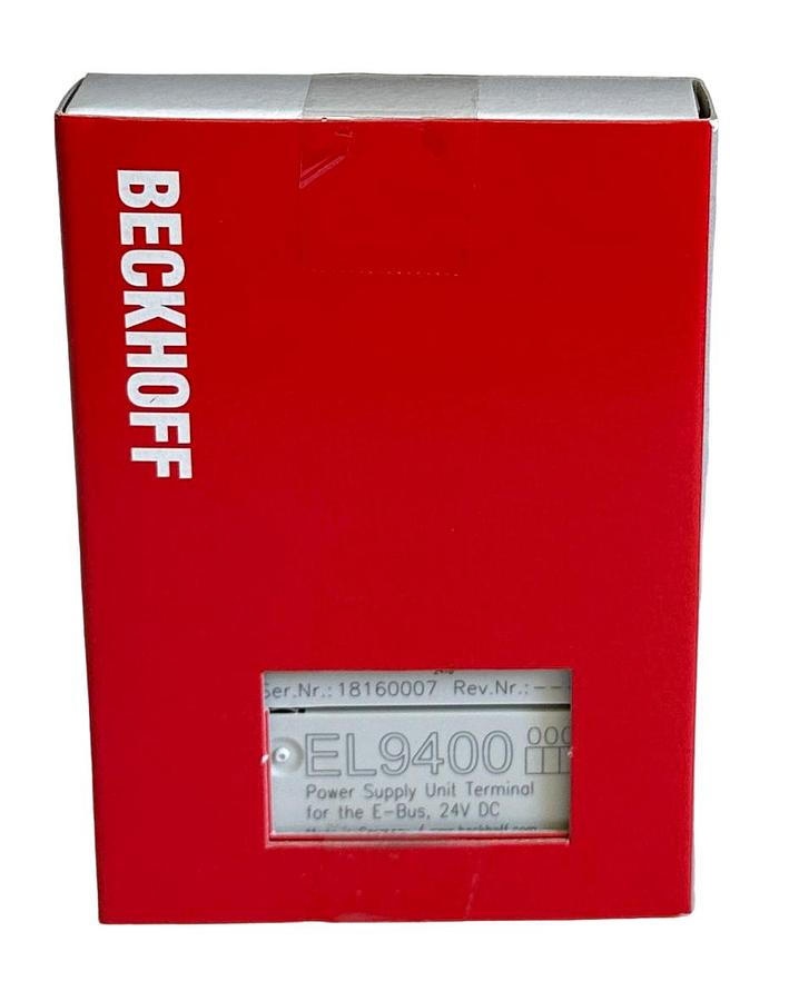Used NEW BECKHOFF EL9400 I/O SERIES POWER SUPPLY UNIT TERMINAL FOR E-BUS 24VDC OEM