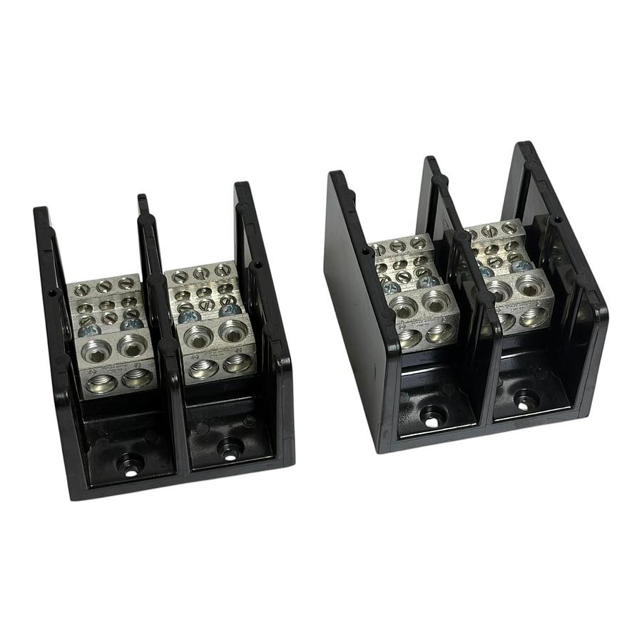 Used Lot of 2 Marathon 1432555 Power Distribution Block 350A 600V 2-Pole New Surplus
