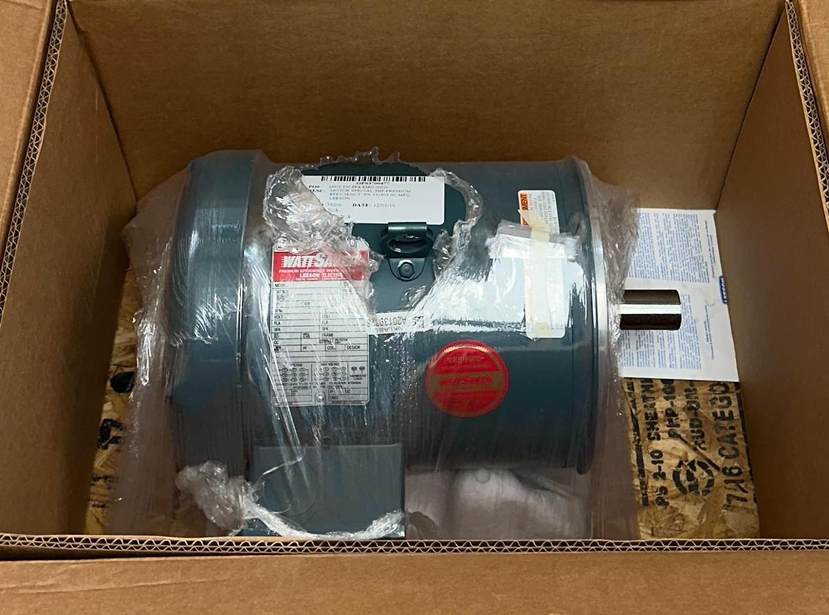 Used LEESON 131503.00 / C182T17FC26 E WATTSAVER ELECTRIC MOTOR INVERTER DUTY 3HP NSMP