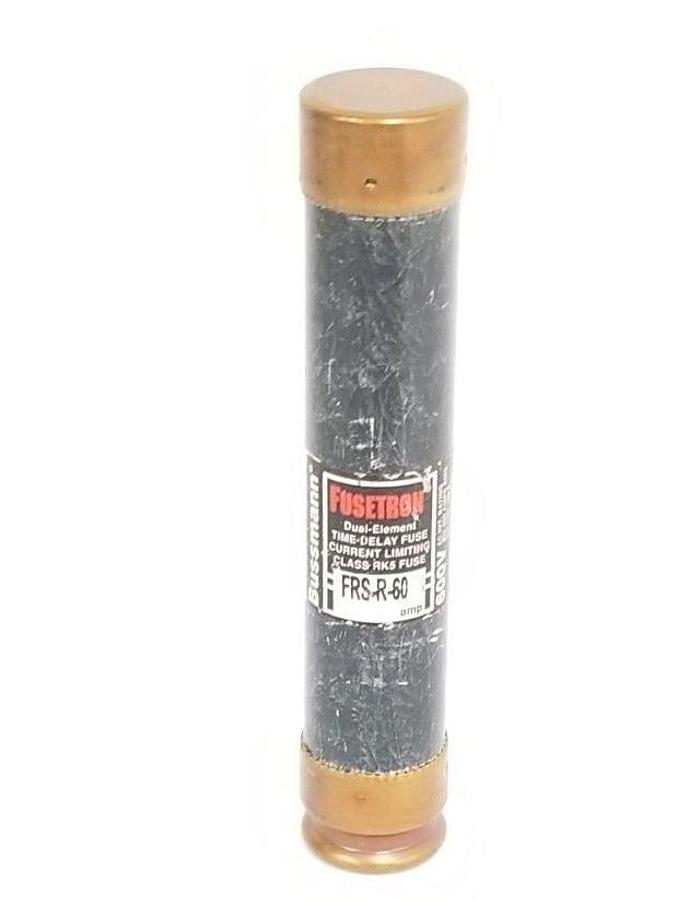 Used COOPER BUSSMANN FRS-R-60 TIME DELAY FUSE 600V, 60A, FRSR60