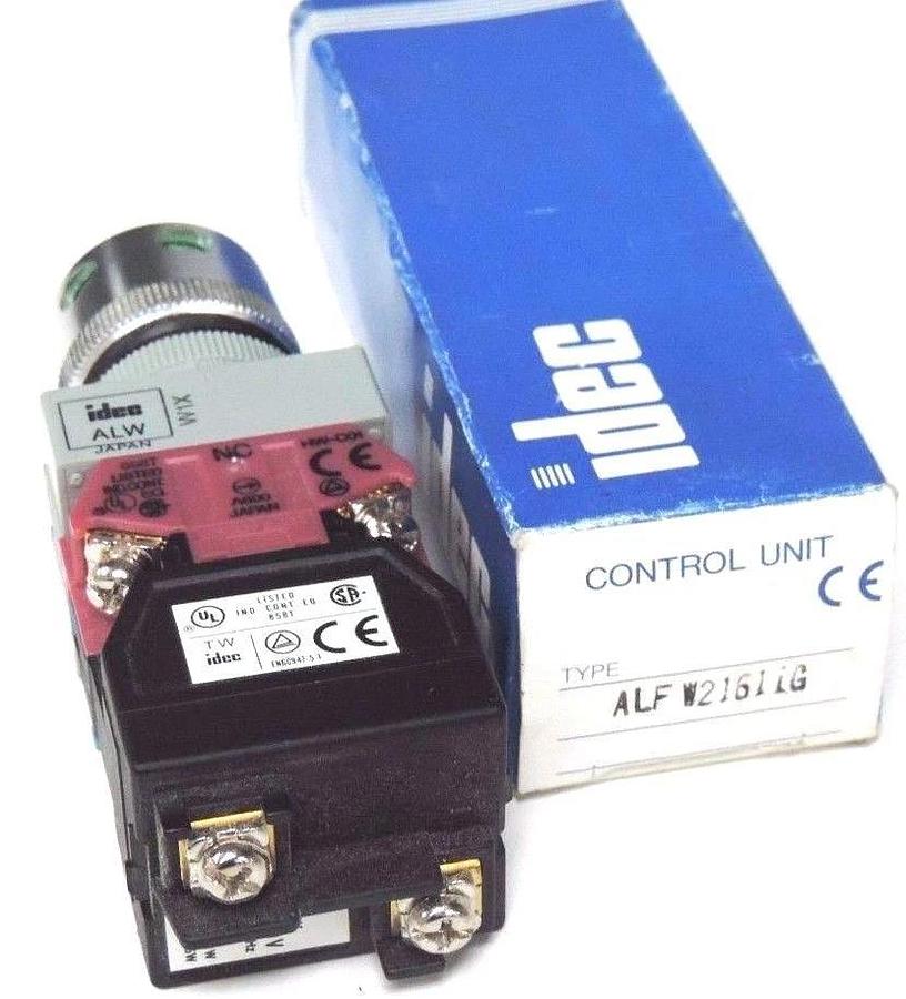 Used NIB IDEC ALFW21611G CONTROL UNIT PUSHBUTTON PRIMARY 100/110V, 50-60HZ