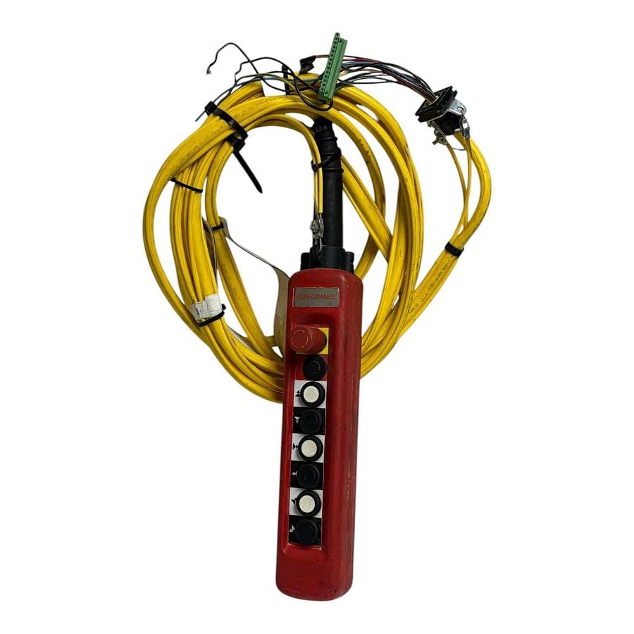 Used Konecranes STH 6-Button Overhead Crane Pendant Control Station with Cord