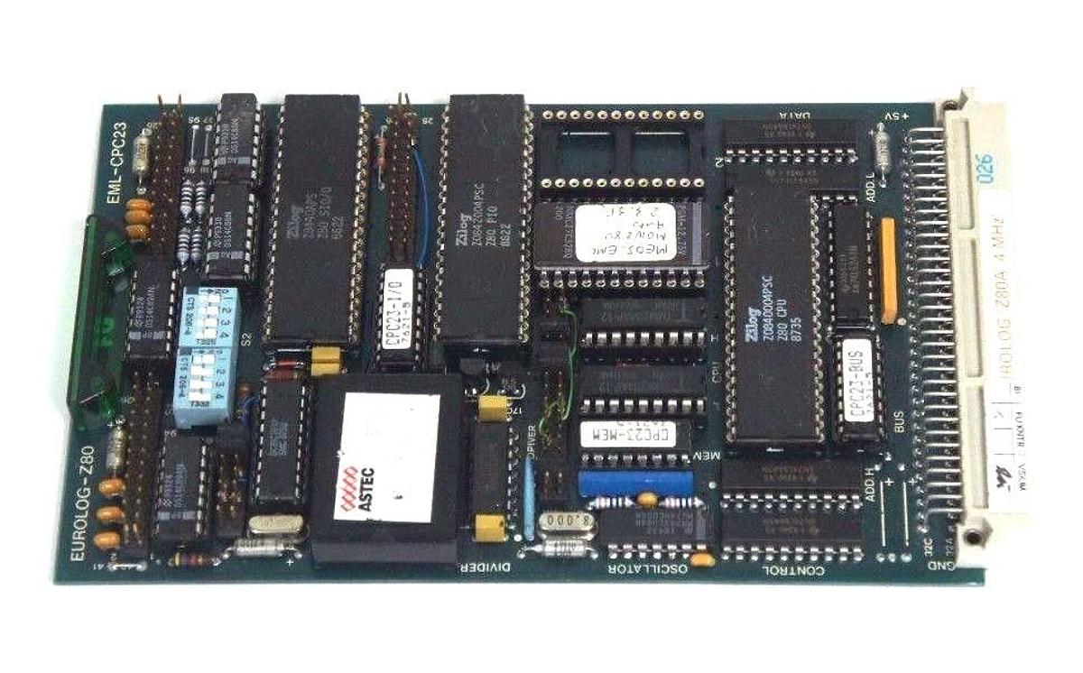 Used EUROLOG-Z80 CONTROL OSCILLATOR DIVIDER BOARD EML-CPC23 TYPE CPC-2 SERIE: 3357