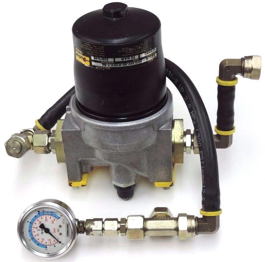 Used PARKER 0-40CN-1-20Q-M2-50-E2E2-1-98 FILTER SYSTEM 70 BAR ELEMENT NO. 930099Q