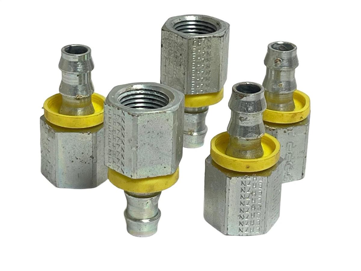 Lot of 5 Parker 30282-6-6 Push-On Field Attachable Hose Fittings 3/8" - NSNP