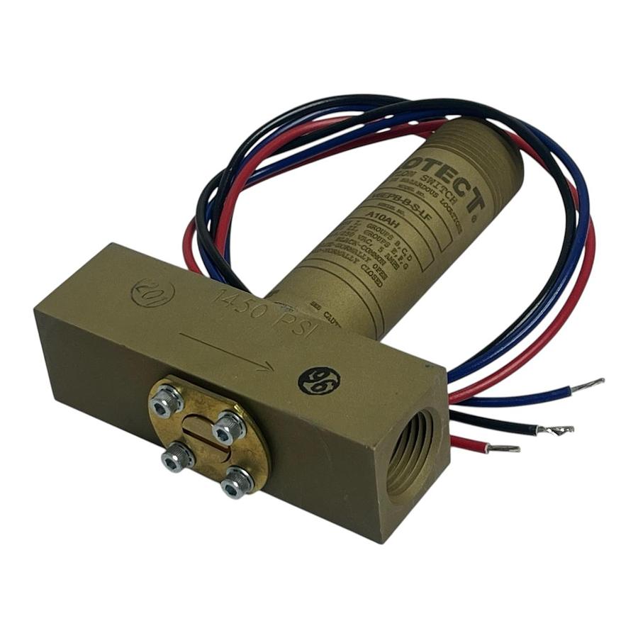 Used Dwyer Instruments V6EPB-B-S-LF Flotect Explosion-Proof Flow Switch New Surplus