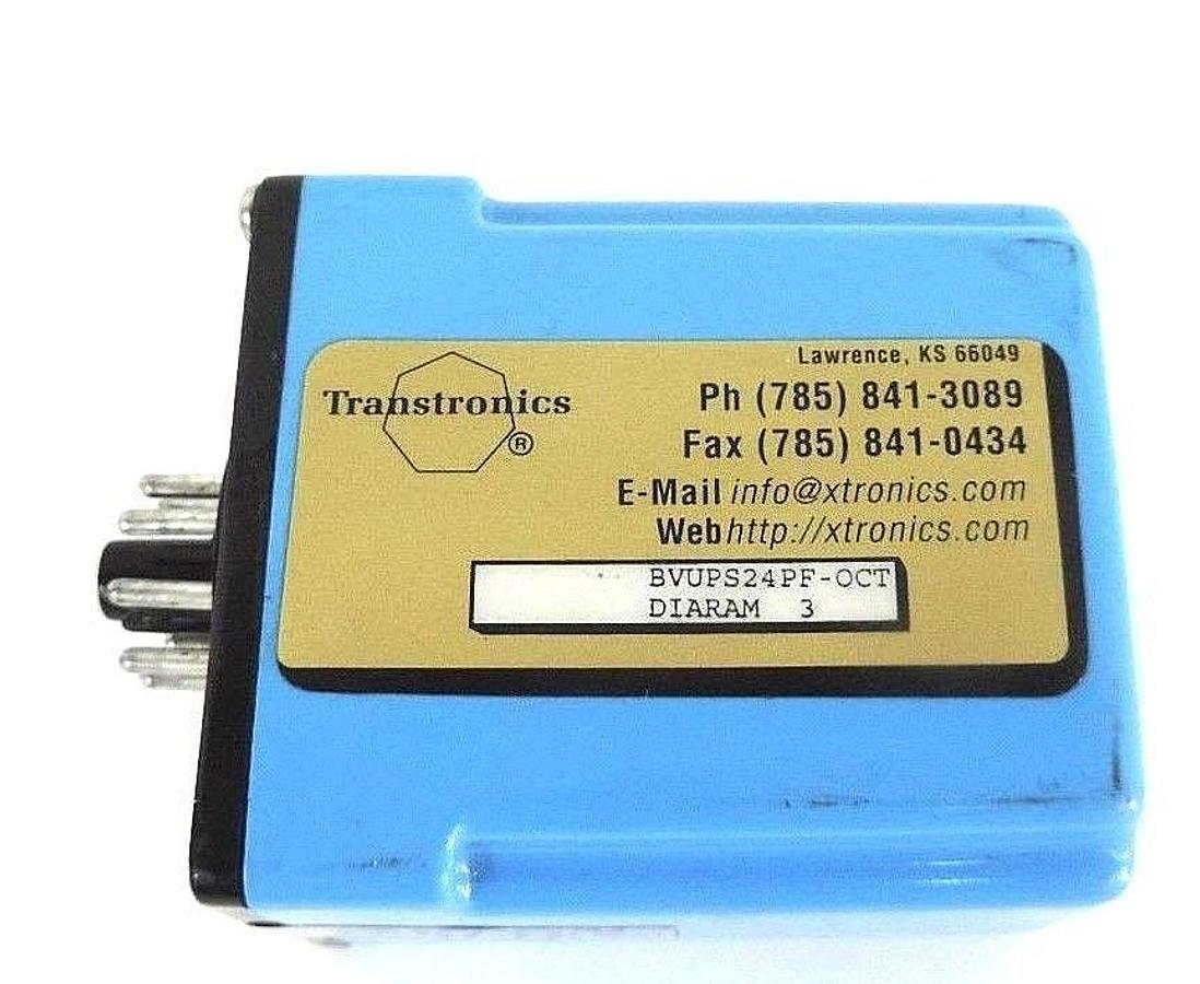 Used TRANSTRONICS BVUPS24PF-OCT DIARAM 3 RELAY BVUPS24PFOCT