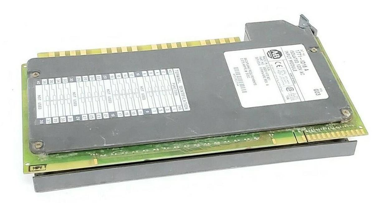 Used ALLEN BRADLEY 1771-ID16 SER. A REV. G03 INPUT MODULE P/N 96091473 B01 F/W REV. A