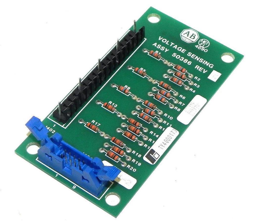 NEW ALLEN BRADLEY 50386 VOTAGE SENSING PC BOARD REV. 02